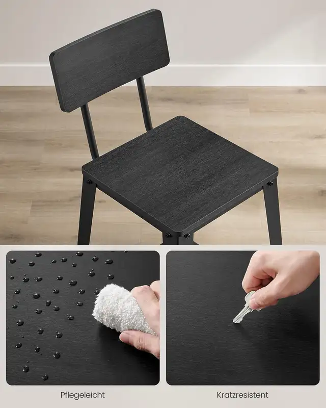 Bar Stools Kitchen Chairs with Back Rest Steel Frame Easy Assem in Chairs & Recliners in Markham / York Region - Image 9