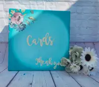 HAND painted Wedding Card Box