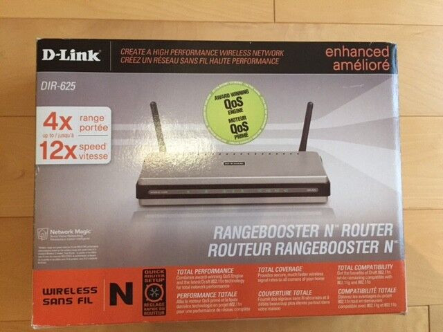 D-Link DIR-625 RangeBooster N Router dans Réseaux  à Ville de Montréal
