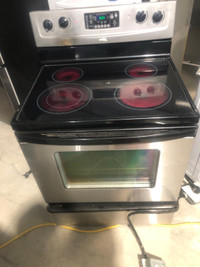 ABSOLUTELY WORKING  ELECTRIC GLASS STOVE RANGE OVEN