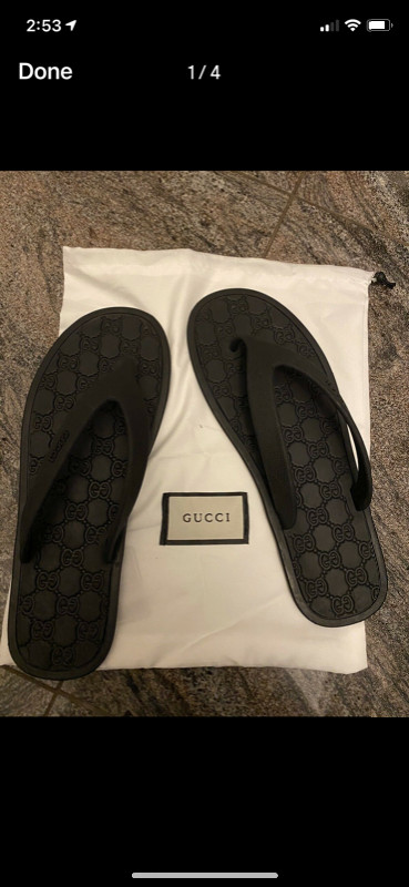 Gucci unisex flip flops new in Men's Shoes in City of Toronto - Image 2