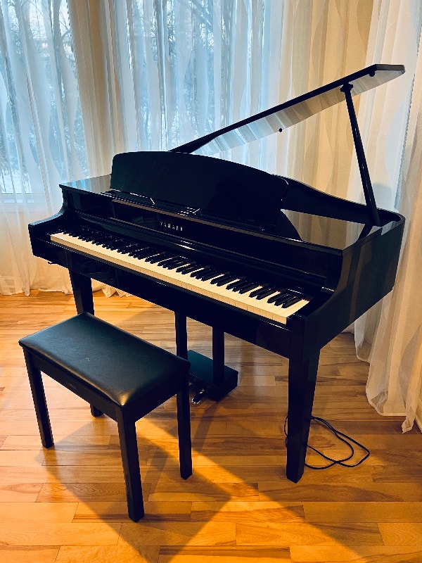 Compact Digital Baby Grand Piano Great Sound for Small Spaces