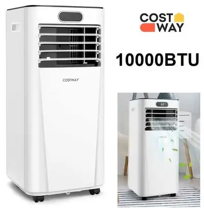 Keep cool with this Costway 10000 BTU portable air conditioner! This unit is new in box, some small...