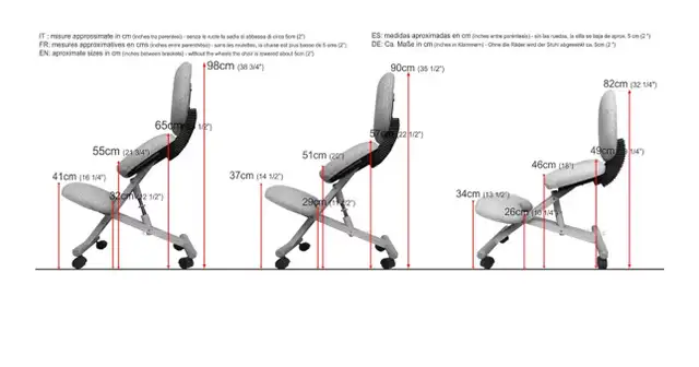 cinius professional kneeling ergonomic chair with back in Chairs & Recliners in Markham / York Region - Image 3
