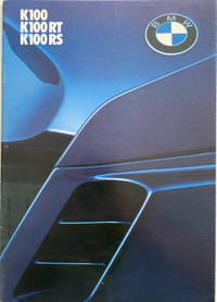 1984 BMW K100/100RT/100RS Original 36 Pg Dealer Brochure 