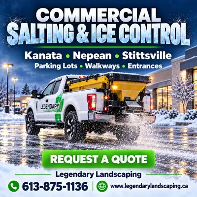 Commercial Salting & Ice Control | Kanata, Nepean, Stittsville, View more