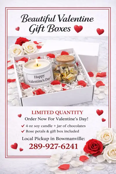 Valentine’s Day Gift Box – Candle & Chocolate Set, View more