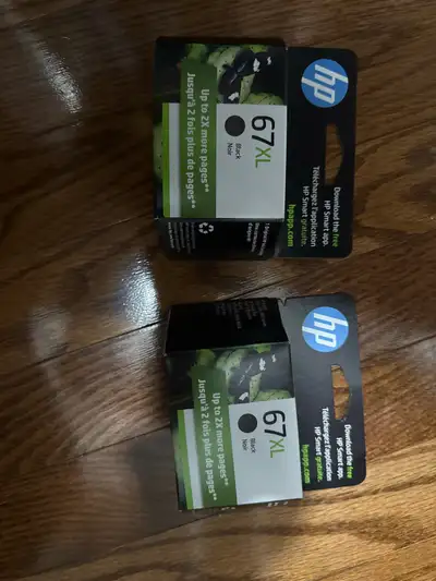  HP black 67 XL cartridge for a printer new , View more
