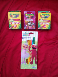 Crayola Crayons and Sesame Street Coloured Pencils