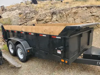 *LOCATED IN KELOWNA. HERE'S A DEAL BRAND NEW NEVER USED 7x14' 14,000LB GCWR WITH TWO 7000LB AXLES Ca...
