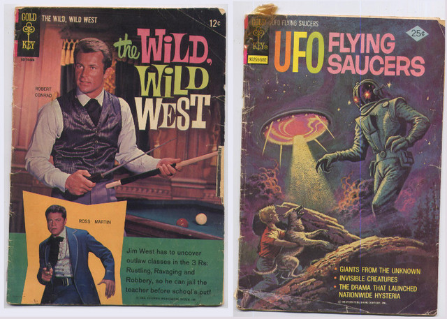 2 COMICS 1966 & 1975 * WILD, WILD WEST & UFO FLYING SAUCER in Comics & Graphic Novels in North Bay