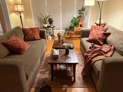 I have 2 Crate and Barrel couches that I'm offering for sale. They are $100 each or $175 for both.