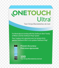 New 8 boxes onetouch 100 ultra test strips no longer needed