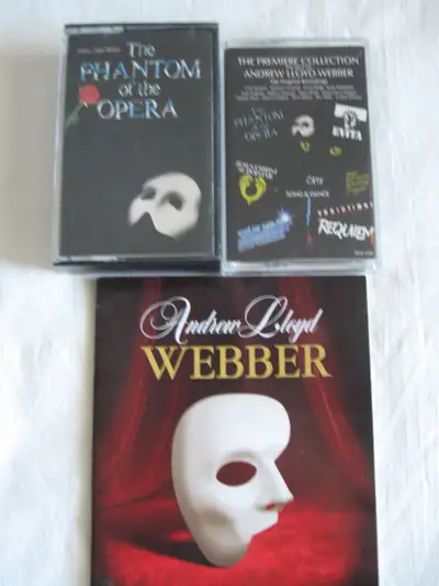 Phantom of the Opera - Original Cast Recording 2 cassette tape set Sarah Brightman , Michael Crawfor...