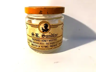 Vintage S.R. Sandler Mustard Jar, View more