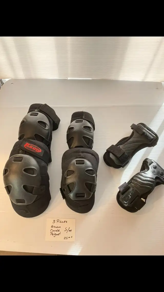 Protections-Gants-Genoux-Outils-Support in Skates & Blades in Laval / North Shore - Image 2
