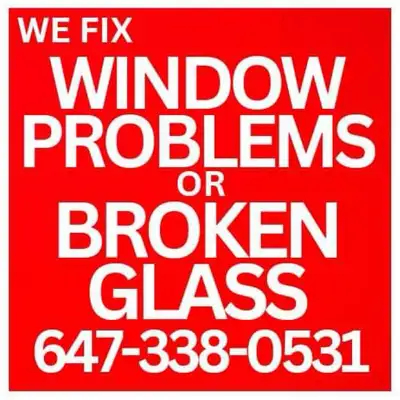 BROKEN GLASS Repair & WINDOW Repair (COMMERCIAL/RESIDENTIAL), View more