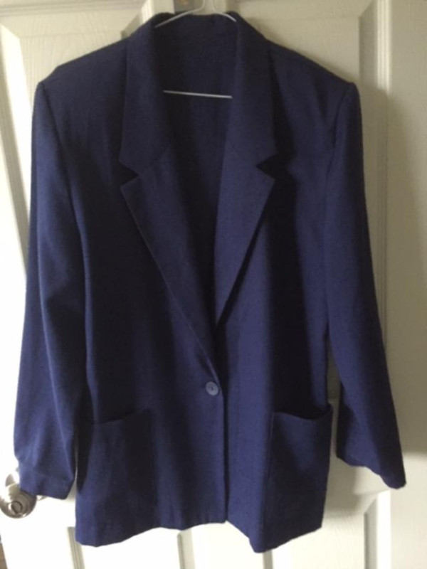 Woman Jackets pink & white size 16, blue size L, $9.99 each in Women's - Tops & Outerwear in Markham / York Region
