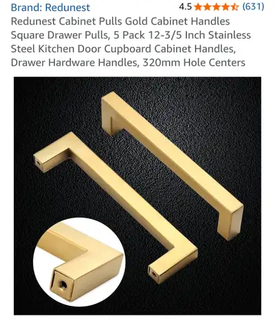 Gold Cabinet Handles, View more