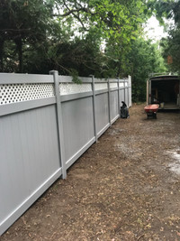 Grey PVC Fencing 