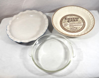 Lot of 3 Pie Plates/Dishes