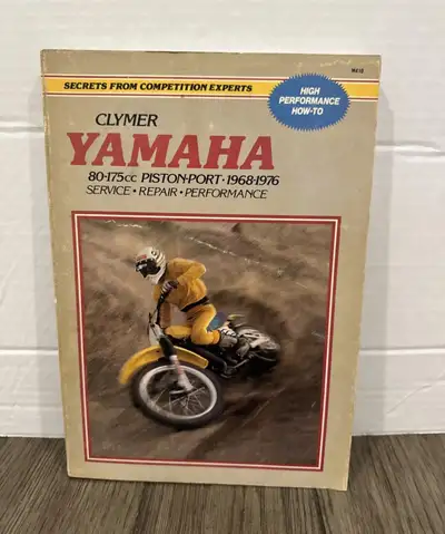 1968-76 CLYMER YAMAHA 80-175 CC PISTON PORT MOTORCYCLE MANUAL. In very good used condition. $15 Pick...