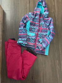 Winter coat and Roxy snow pants 