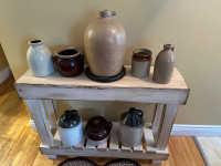 Various crocks and jugs