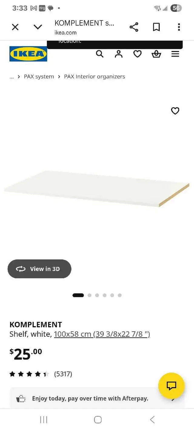 IKEA Komplement Shelf in Bookcases & Shelving Units in Mississauga / Peel Region - Image 3
