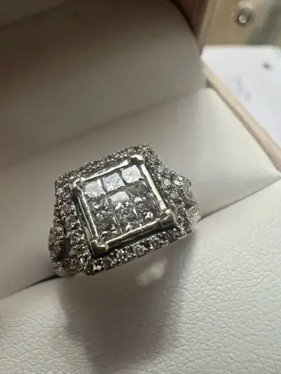 10 k diamond  ring, View more