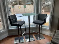 Bistro Table with 2 Adjustable Chairs