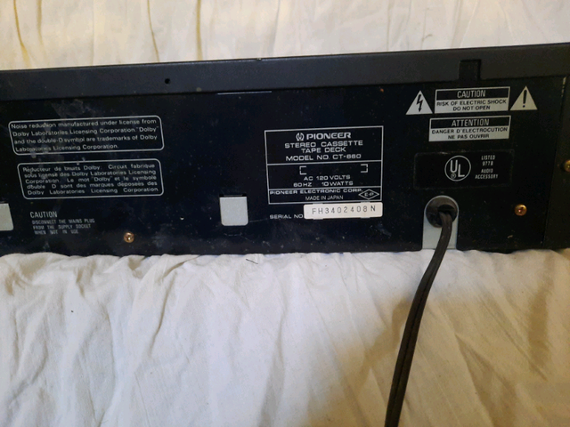 I deliver! Pioneer stereo cassette tape deck CT-660 in Stereo Systems & Home Theatre in St. Albert - Image 5