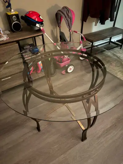 Round Glass Dining Table, View more