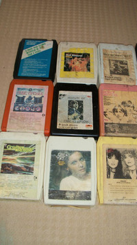 ** Cassette And 8 Track Tapes, Retro 70-80's **