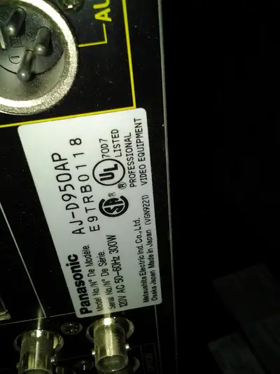 Panasonic AJ-D950 DVCPRO 50 Player  HUGE pro video SALE, View more