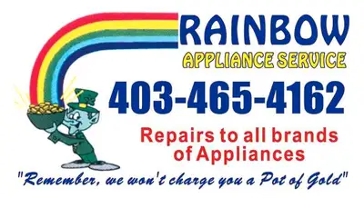 Rainbow Appliances Fridge Stove Dishwasher Repairs:403-465-4162, View more