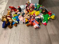 Lot of 35 Disney bean bags (with tags)