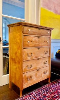 Pine dresser - antique 5-drawers