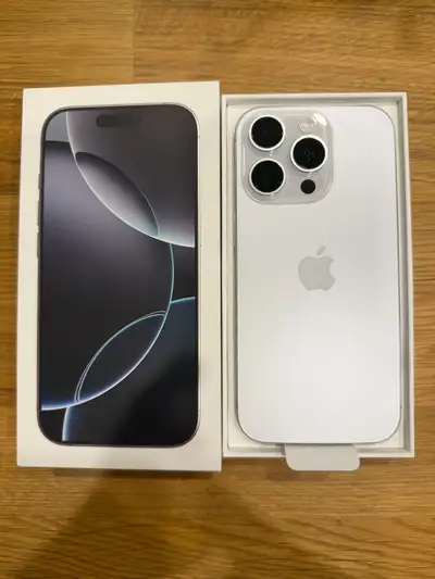 Unlocked iPhone 16 Pro, 512GB, White Titanium , View more