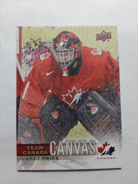 Carey Price 2017-18 Upper Deck Canadian Tire Team Canada Canvas