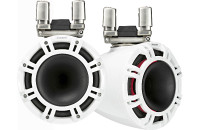 Kicker 44KMTC94W9" wakeboard tower speakers with LED grilles