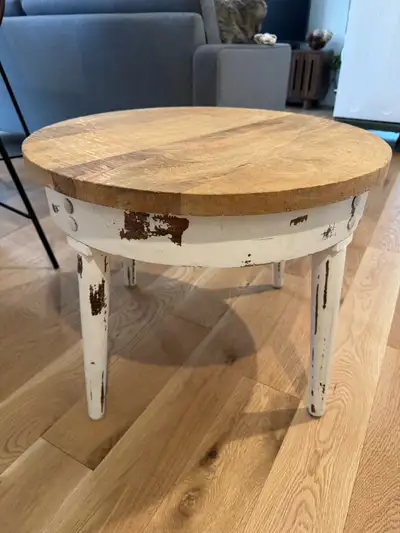 Round Rustic Coffee Table, View more