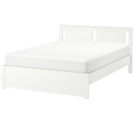 IKEA - SONGESAND Bed Fame and LURÖY Bed Base, white, Full/Double