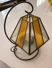 Copper/Stained Glass Lamp
