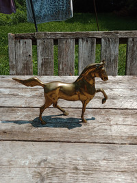 Vintage Decorative Horse, Made Of Bronze, 7"H x 9.5"W