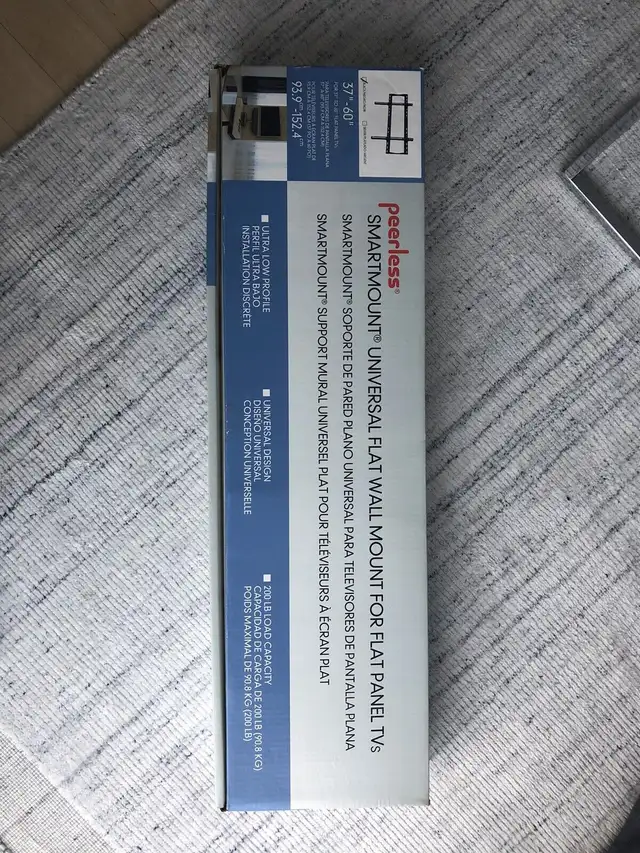 Smartmount peerless support mural TV television HD *neuf* *NEW* in Video & TV Accessories in Trois-Rivières - Image 2