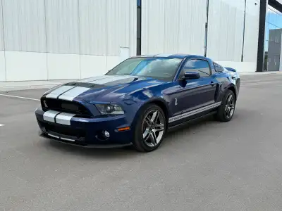 Kona Blue Metallic on Charcoal Black Low-mileage, clean-title example with no accidents. This GT500...