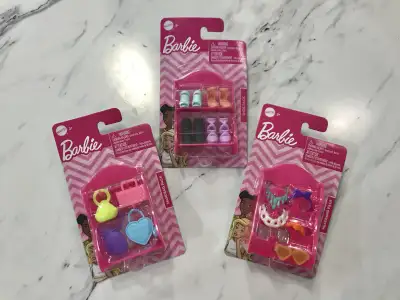 Brand new Barbie dolls accessories packs, View more