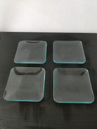 Thick glass coasters