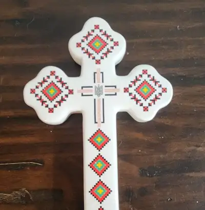 Christian Porcelain Cross, View more